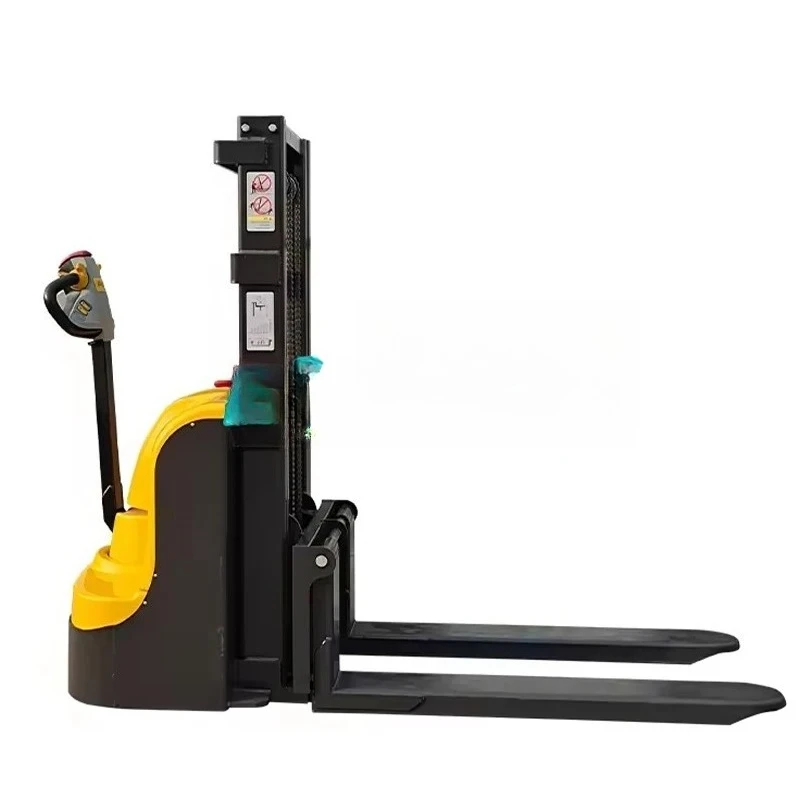 2 Ton FOB Full Electric Pallet Stacker Lead Acid Battery Automatic Self Lifter Industrial Warehouse Storage Use Stacking Machine