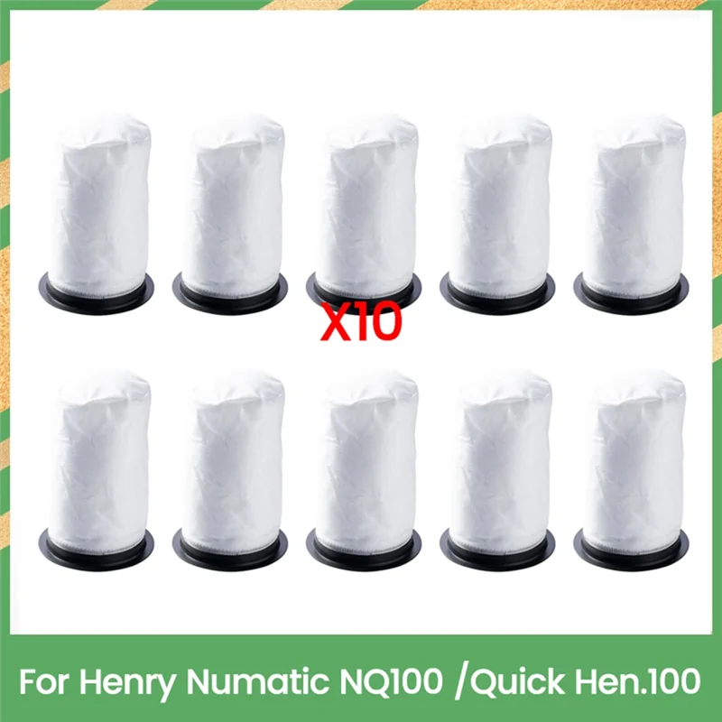 Henry Numatic NQ100 /Quick Hen.100 진공 청소기 액세서리 용 ABGP-10Pcs 먼지 봉투 향상된 청소 효율성
