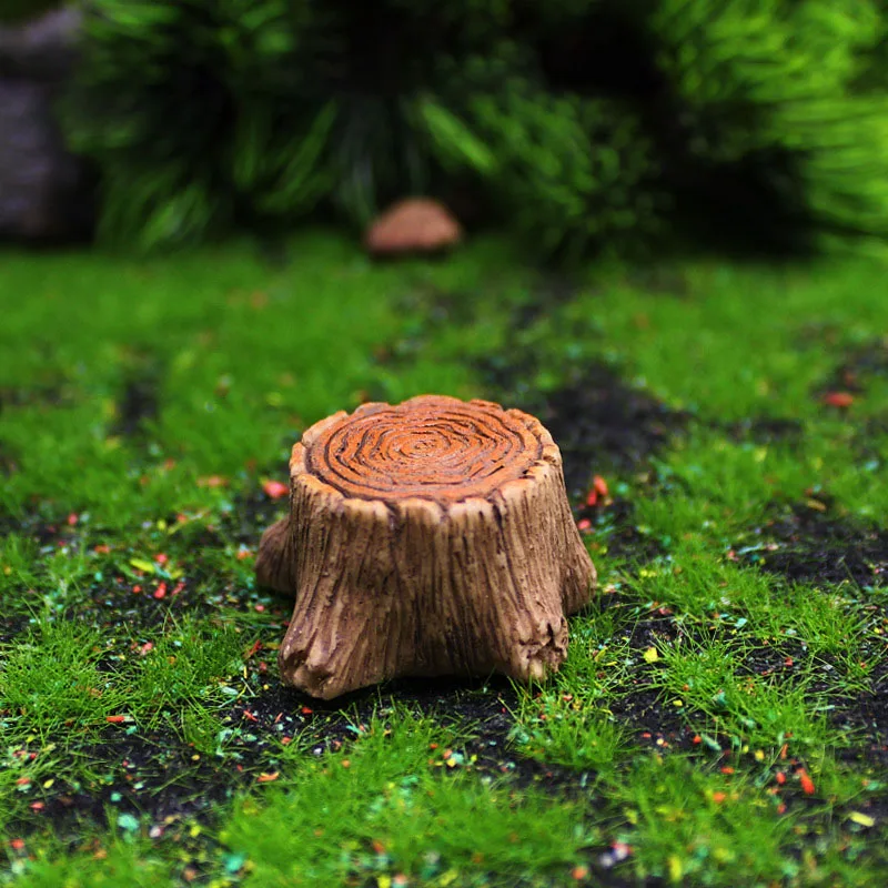 5pcs Miniature Garden Furniture Figurines Table Chairs Stumps Ornaments Micro Landscape Decoration Fairy Garden Accessories