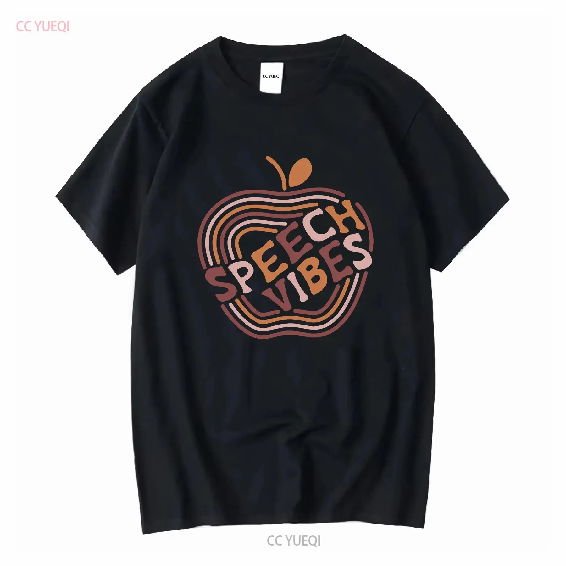 Speech Vibes T Shirt PathologisT TherapisT For Back to School SLP Pathology long or short sleeves vintage Washed Casual fashion