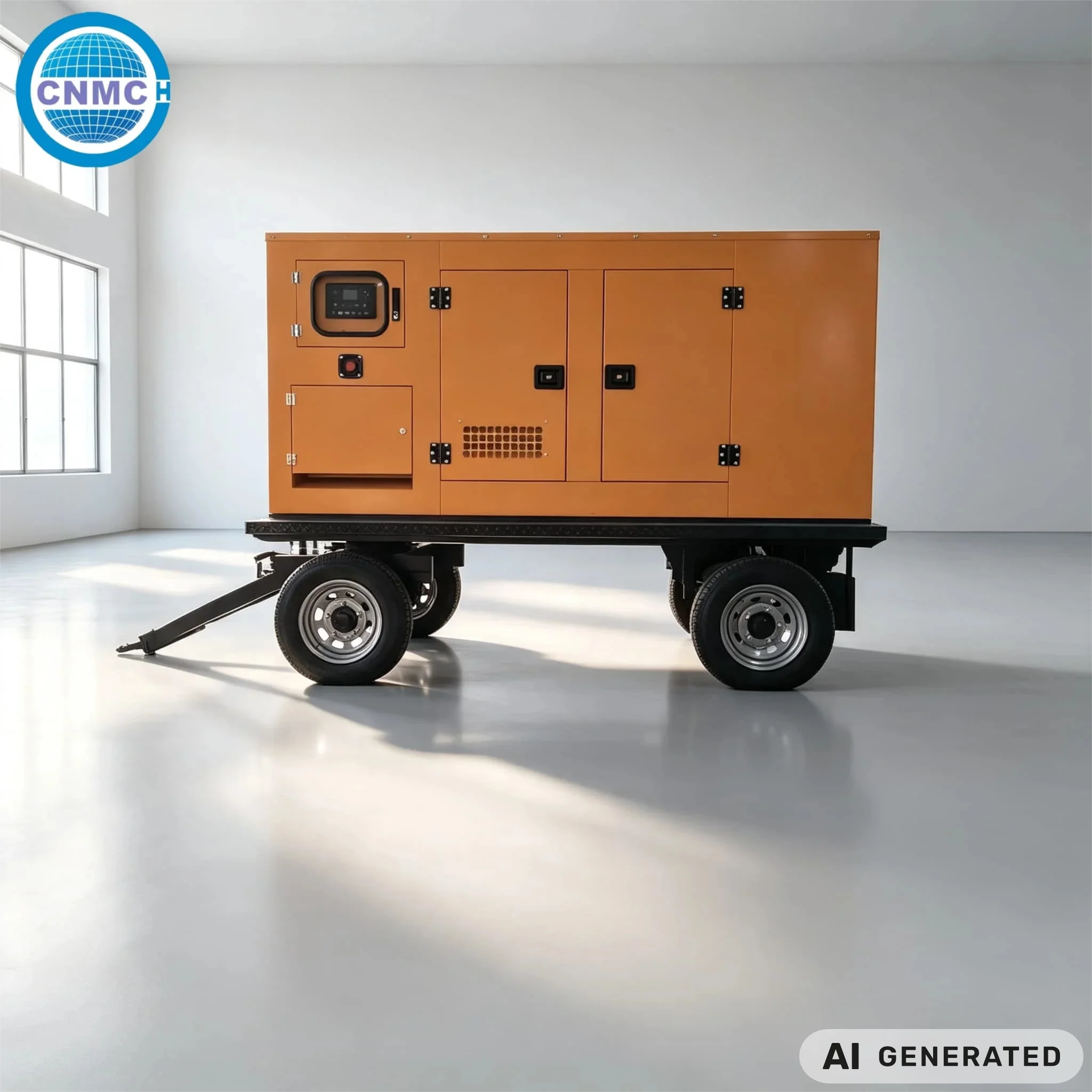 Silent Generator 50kw 80kw 100kw 200kw Trailer Type Diesel Generator Weichai Electricity CE Certified Factory Commercial Use