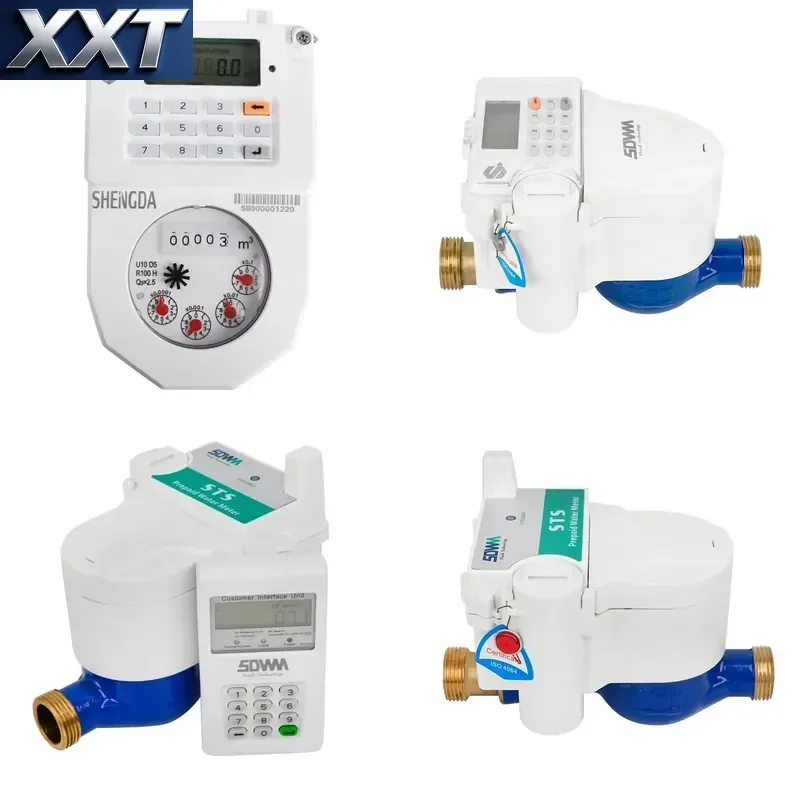 XXT Smart Brass IP68 OEM Prepaid Token Water Prepayment Meter Keypad Clu with Token Vending App