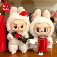 MINISO Cute Monster Plush Cola Many Collection Series Pvc Face Backpack Decoration Animated Character Doll Keychain Decorate