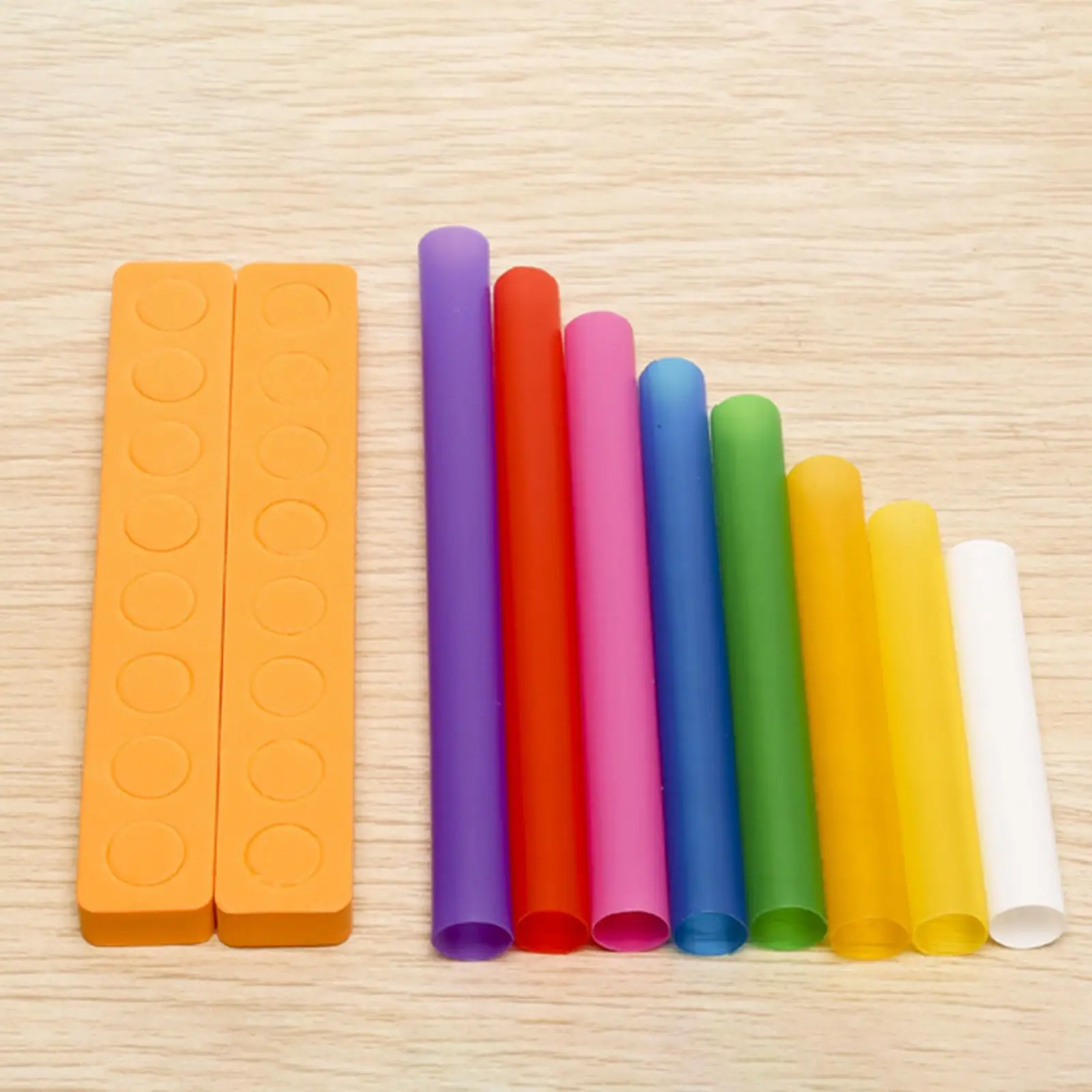 4x Homemade Pan Flute Small Inventions Musical Instrument Panpipe Toy for