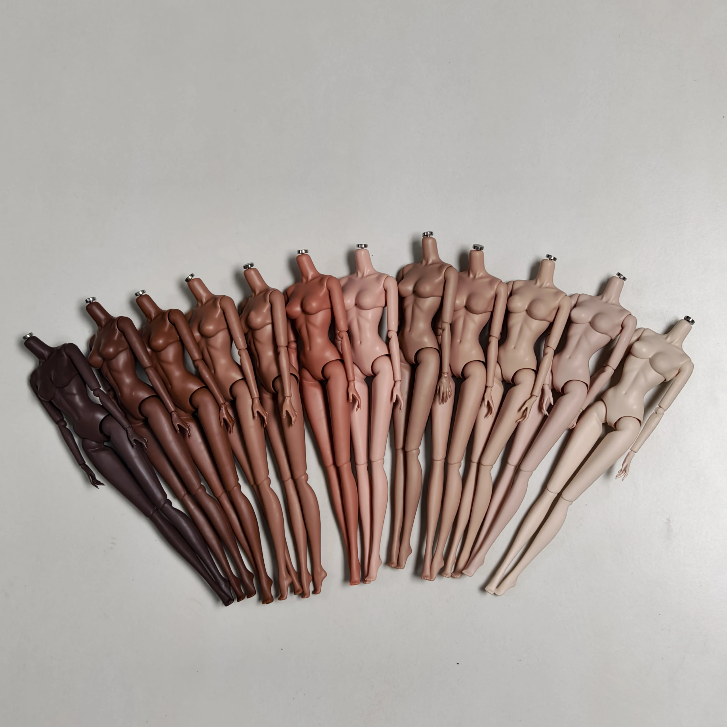 NEW LULY 1/6 Doll Body 12 Skin Tones High Quality Removable Doll Body For Barbi/IT Doll Head