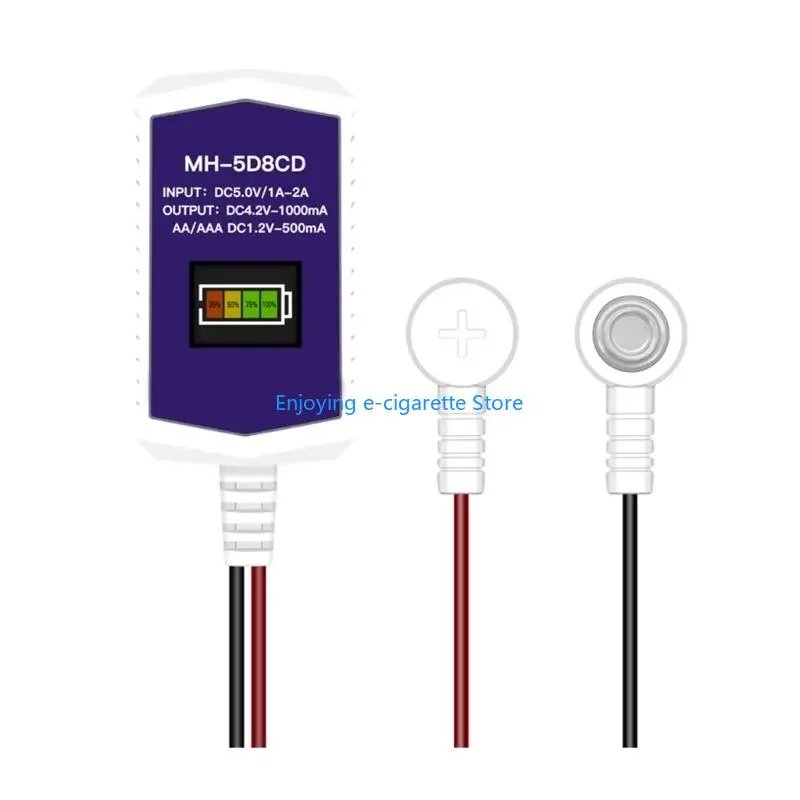 Charging Base For 18650 Battery With Real Time voltages Current Display Y4QF