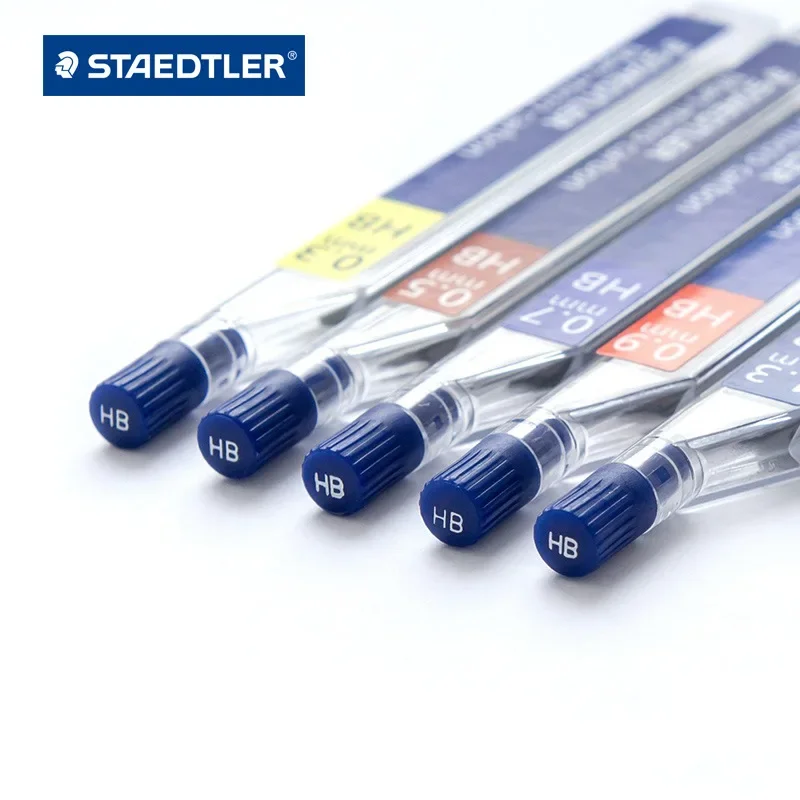 STAEDTLER ołówek automatyczny ołów 05mm 07mm 2H HB B 2B Super twardy rdzeń niełatwo zepsute ołówki napełnianie szkolne artykuły papiernicze