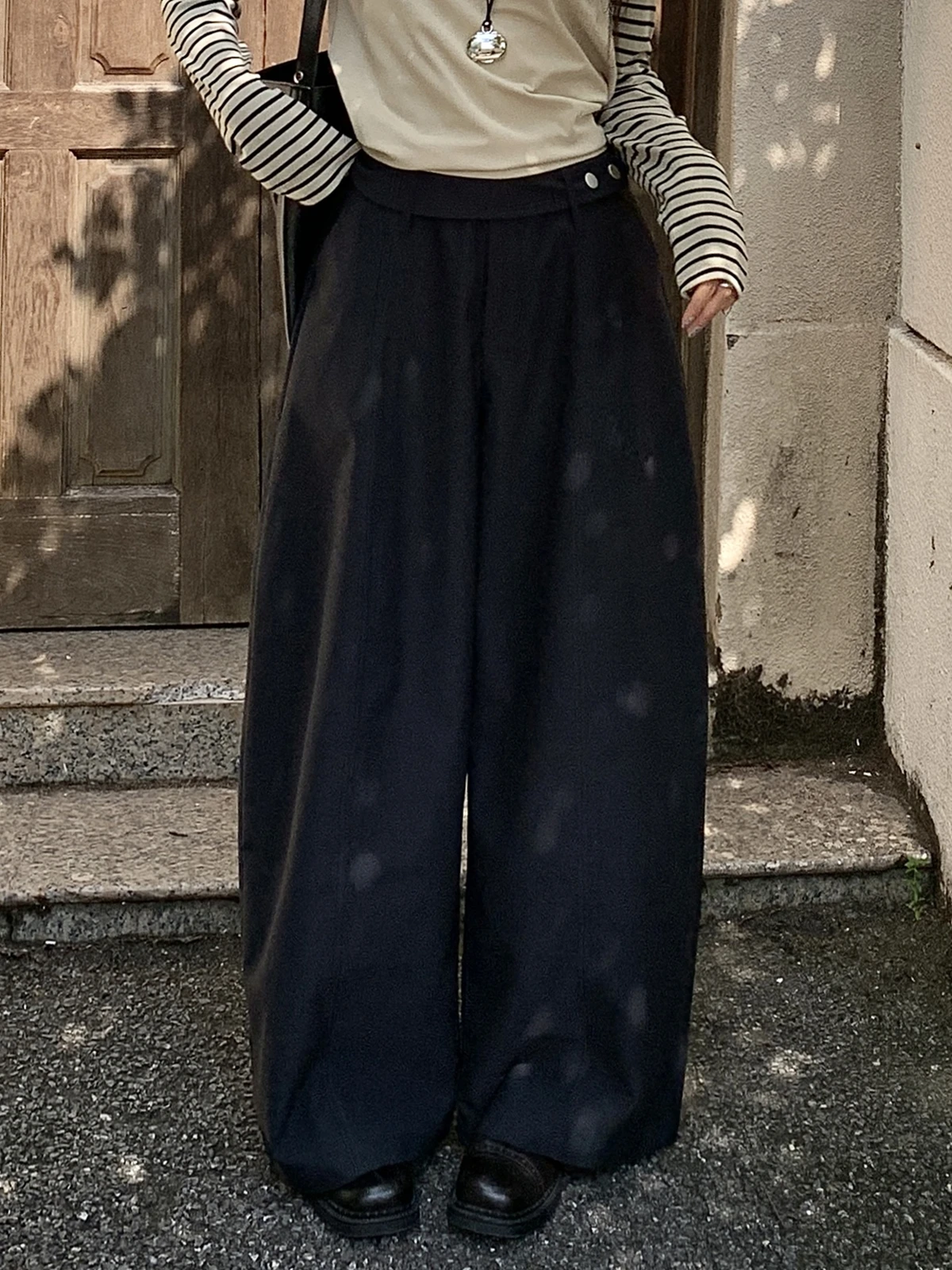 ZHISILAO Nuovi pantaloni eleganti da donna da ufficio Pantaloni Harem causali vintage da donna Autunno Inverno 2025