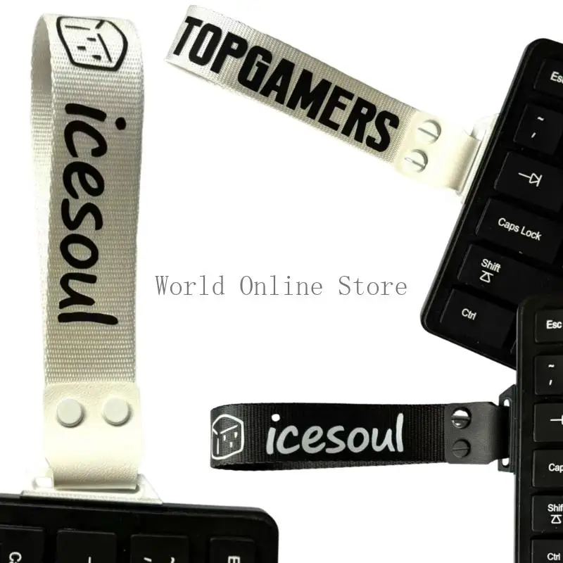 

Colorful Woven Keyboards Wrist Strap Cord Elastic AntiSlip Wristband Lanyard For Office Equipment For Tech Enthusiasts 87HC