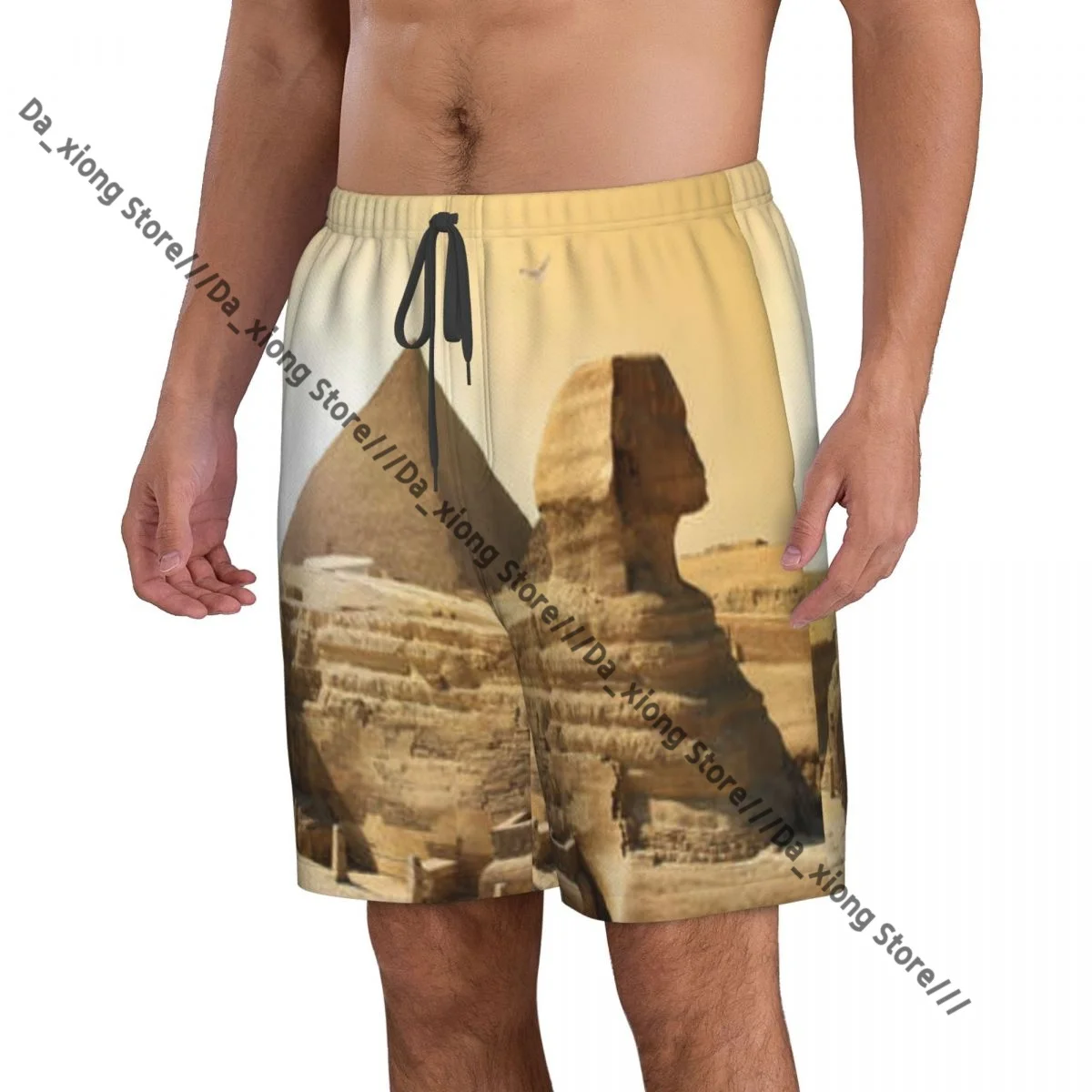 Mens Swimwear Swim Short Trunk Egyptian Pyramids Famous Of The World Heritage Beach Board Shorts Swimming Surffing shorts