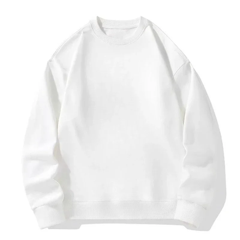 Sudadera con capucha de cuello redondo de color sólido para hombres y mujeres estilo americano moderno, estilo de pareja unisex, sudadera cómoda de moda