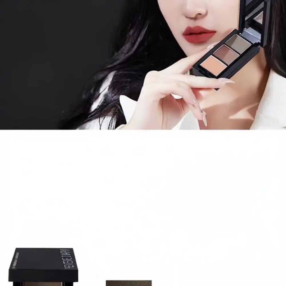 For REVERIE DIARY Brow Palette 3 Color Waterproof Eyebrow Powder Natural Finishing Makeup Precise Filling Eyebrow Kit