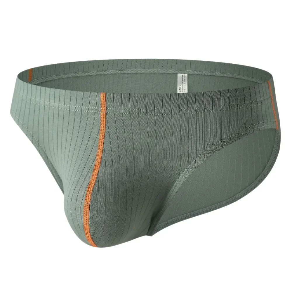 Combination men's trend contrasting  cotton briefs low waist U convex bag breathable sports pants multi-color wholesale NK623