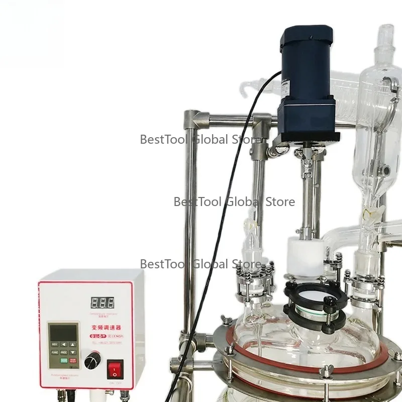 Lab-oao Triple Layer Jacketed Glass Reactor High-Qu-ality Chemical Rea-ctor Competitive Pri-ce