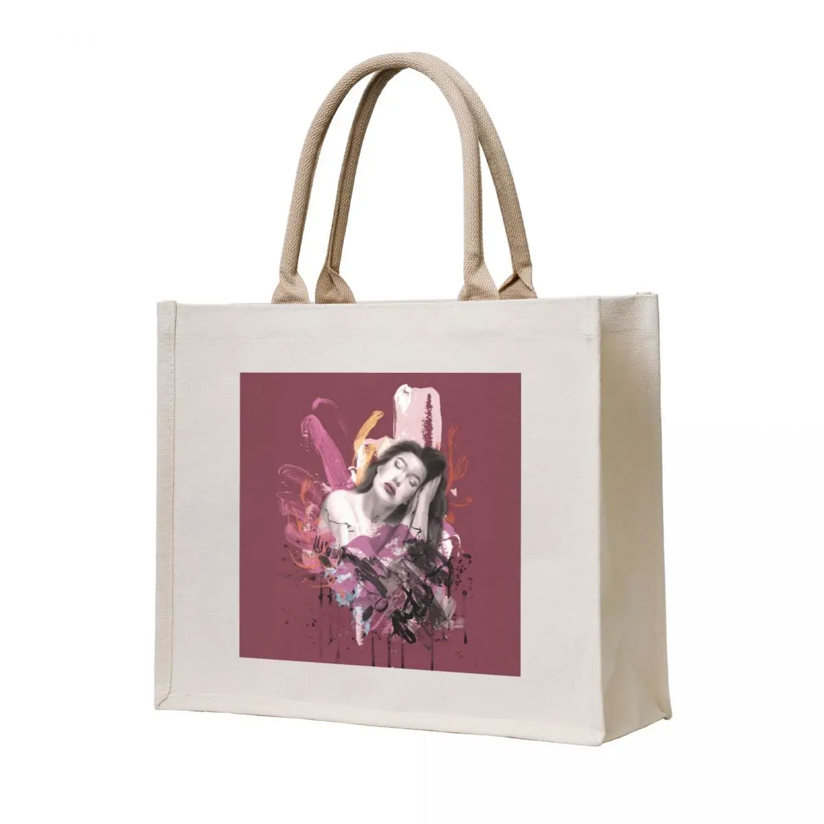 

Dreaming Woman RED Tote Bag custom bags Customizable tote bag tote bag