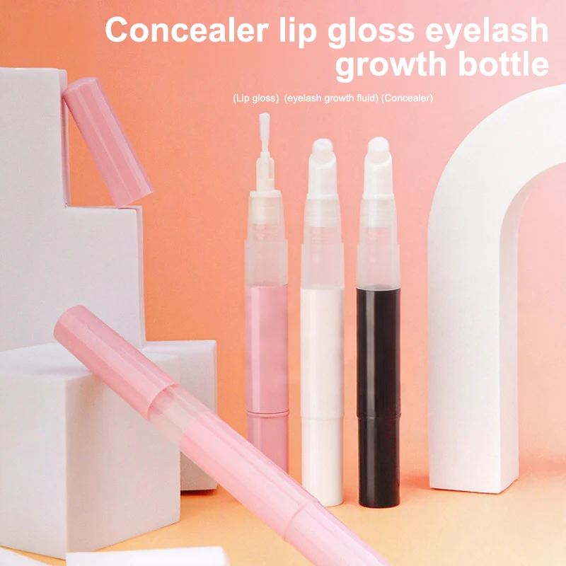 ปากกาแบบหมุนเติมได้ขนาด 3 มล. – หัวปั๊มเปล่าสำหรับลิปกลอส รองพื้น คอนซีลเลอร์ และเซรั่มบำรุงขนตา