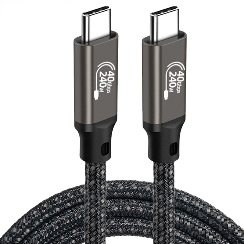 USB4 data cable Type C8K projection cable 40Gbps transmission mobile phone fast charge cable compatible with lightning cable