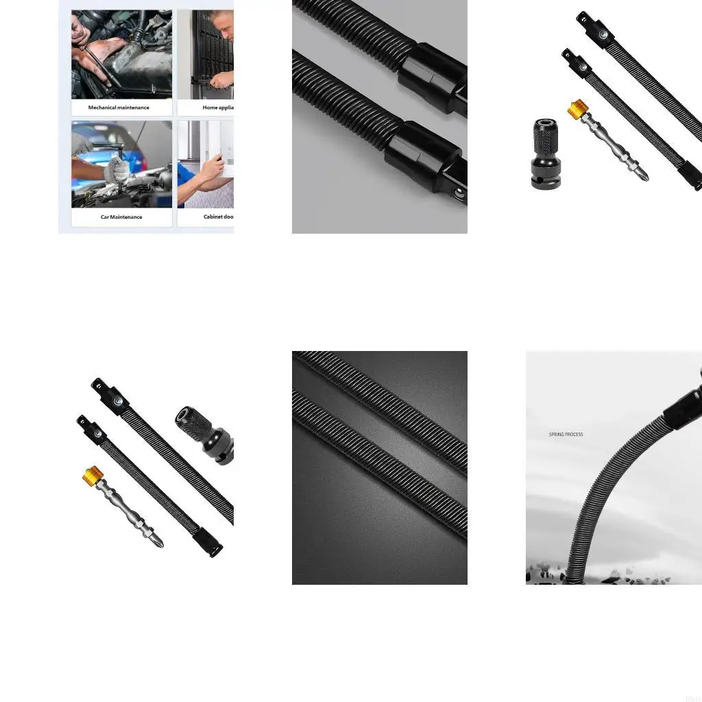 Heavy Duty Alloy Electric Wrench Extension Set With Quick Changing Adapter And Multi Size Bits Installation Equipment B03E
