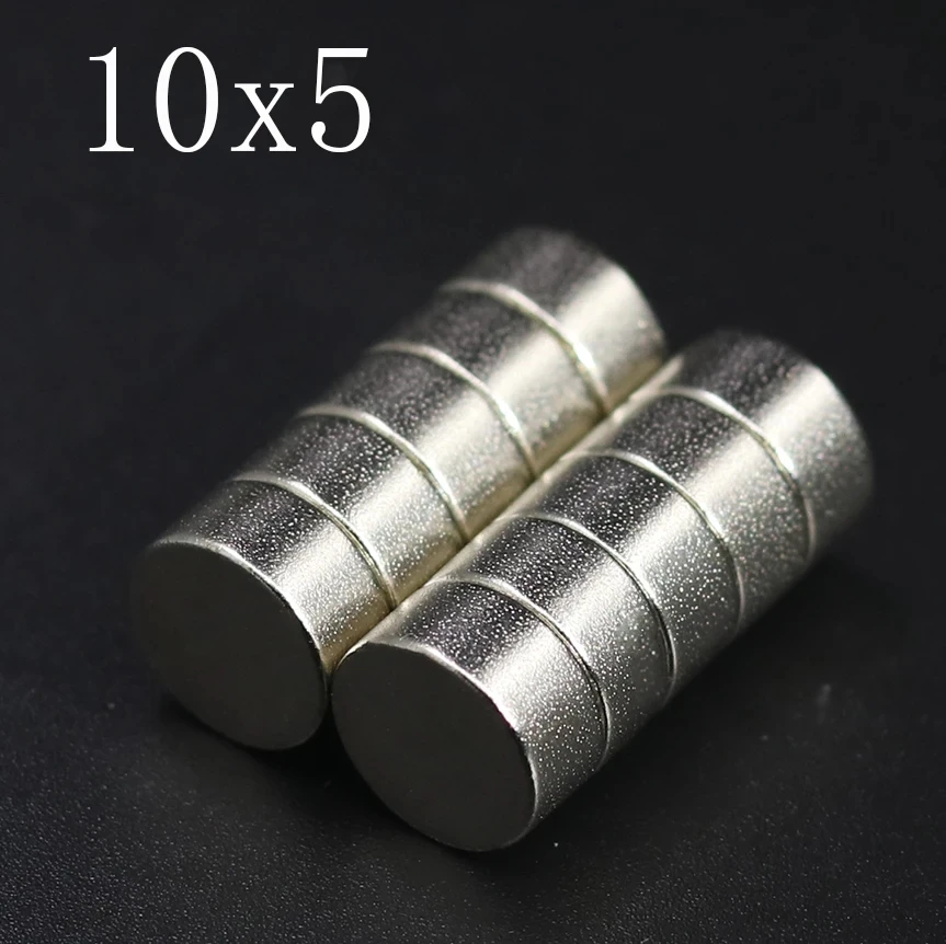 10/20/50/100 Pcs 10x5 Neodymium Magnet 10mm x 5mm N35 NdFeB Round Super Powerful Strong Permanent Magnetic imanes Disc 10*5