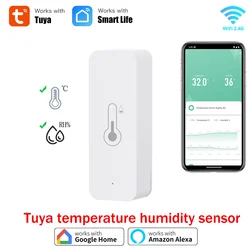 Tuya WiFi Temperature Humidity Sensor for Indoor Smart Home SmartLife APP Remote Monitor Work With Alexa Google Assistant