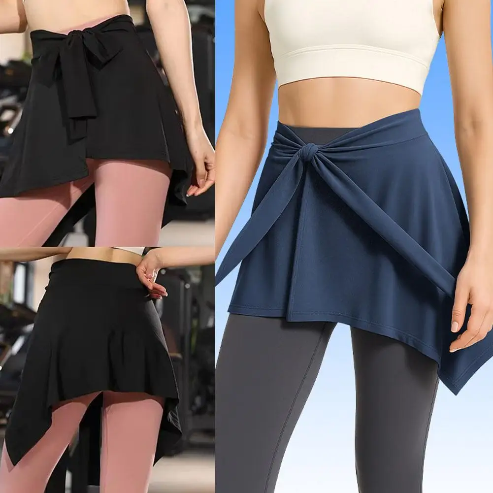 Adjustable Yoga Fitness Casual Skirt Anti-Light Running Shorts Quick Dry Yoga Ballet Anti-Exposure Butt Covering Skirt