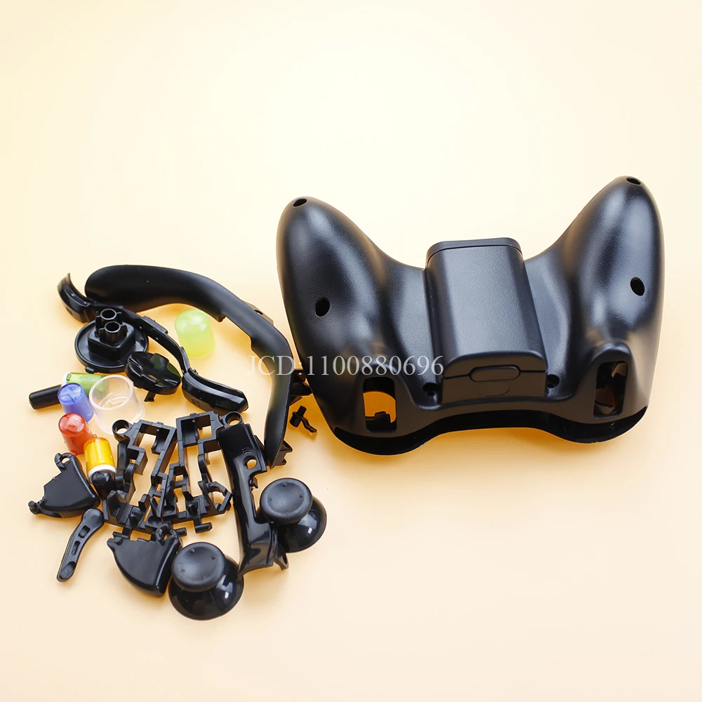 Picture 7: Plastic Chrome Hard Housing Shell Case For Xbox 360 Wireless Controller Front Back Cover With Full Set Buttons
