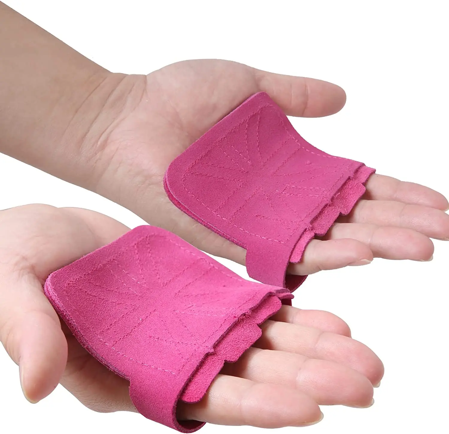 Leather Hand Grips Lifting Palm Pads Glove Protector Great for Gymnastics Pull Up Weightlifting Cross Training Gym Workout