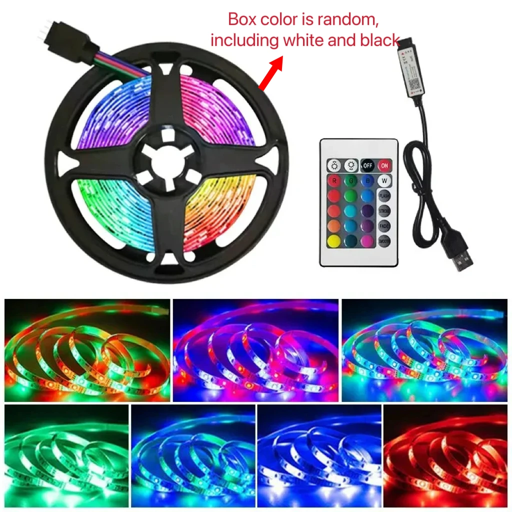 3M 2835RGB Background Atmosphere Colorful Lighting Strips Color 5v Light TV Bedside Bar Atmosphere Light Led Tape