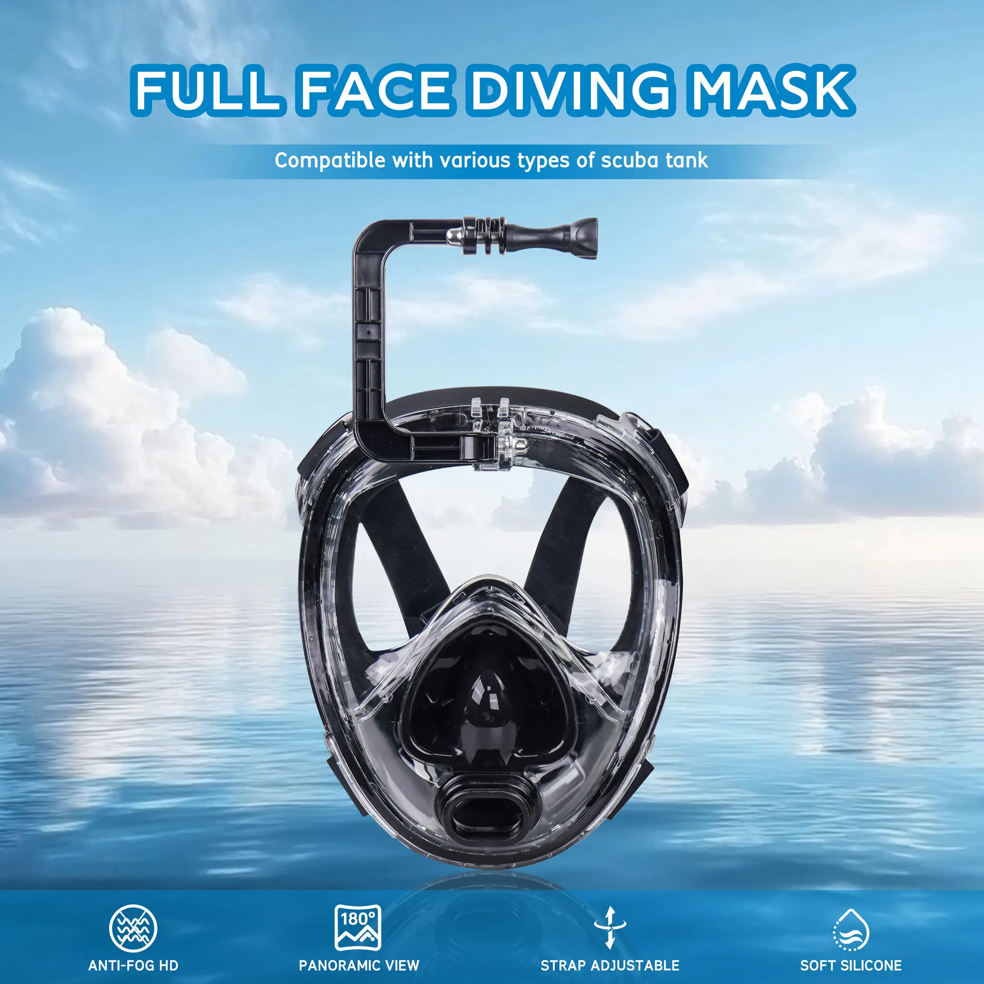 

DEDEPU Hotdive Water Sports Equipment - Mini Scuba Diving Tank, Portable Air Cylinder for Diving, Rated at 200bar/3000psi/20MPa