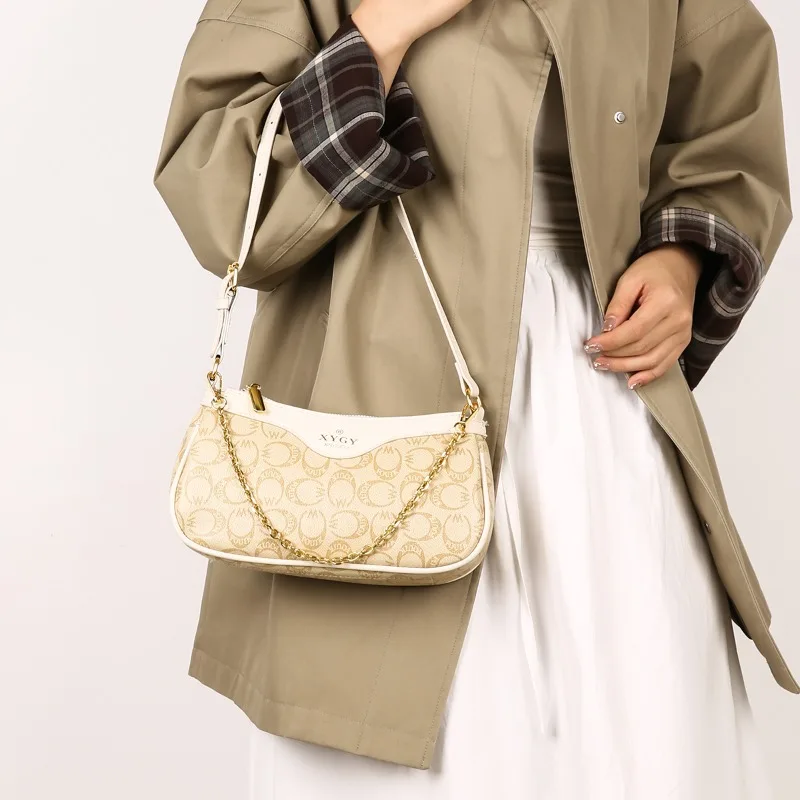 حقيبة كروس فريدة من نوعها راقية للنساء ذات سعة كبيرة من الجلد بتصميم عصري باريس #5