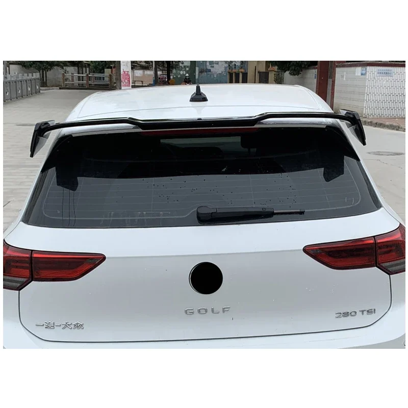 Roof Spoiler Type ZC ABS Plastic Rear Trunk Wing Accessories Tail Spoiler For VW Golf MK8 For Golf 8