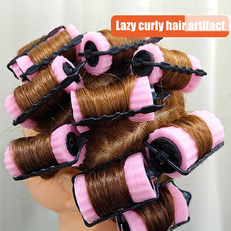 

New6/8pcs Soft Sponge Foam Cushion Hair Rollers Curlers Hair Salon Barber DIY Curls Hairdressing Kit DIY Home Hair Styling Tools
