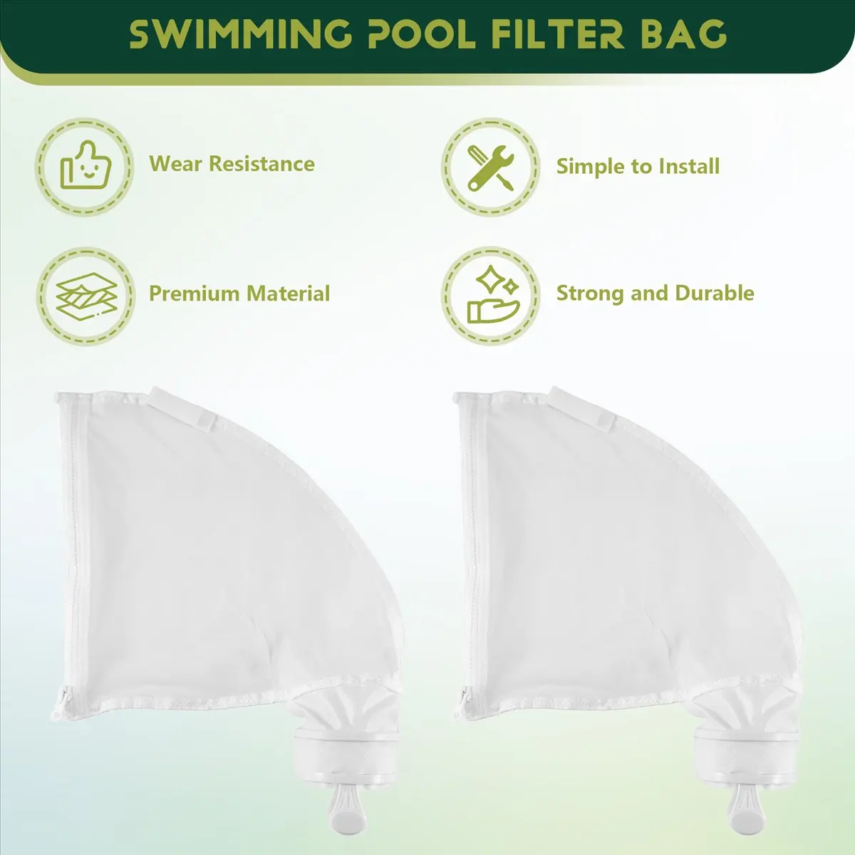【A02R~】 2Pcs Compatible Zipper Replacement Bags for 280 & 480