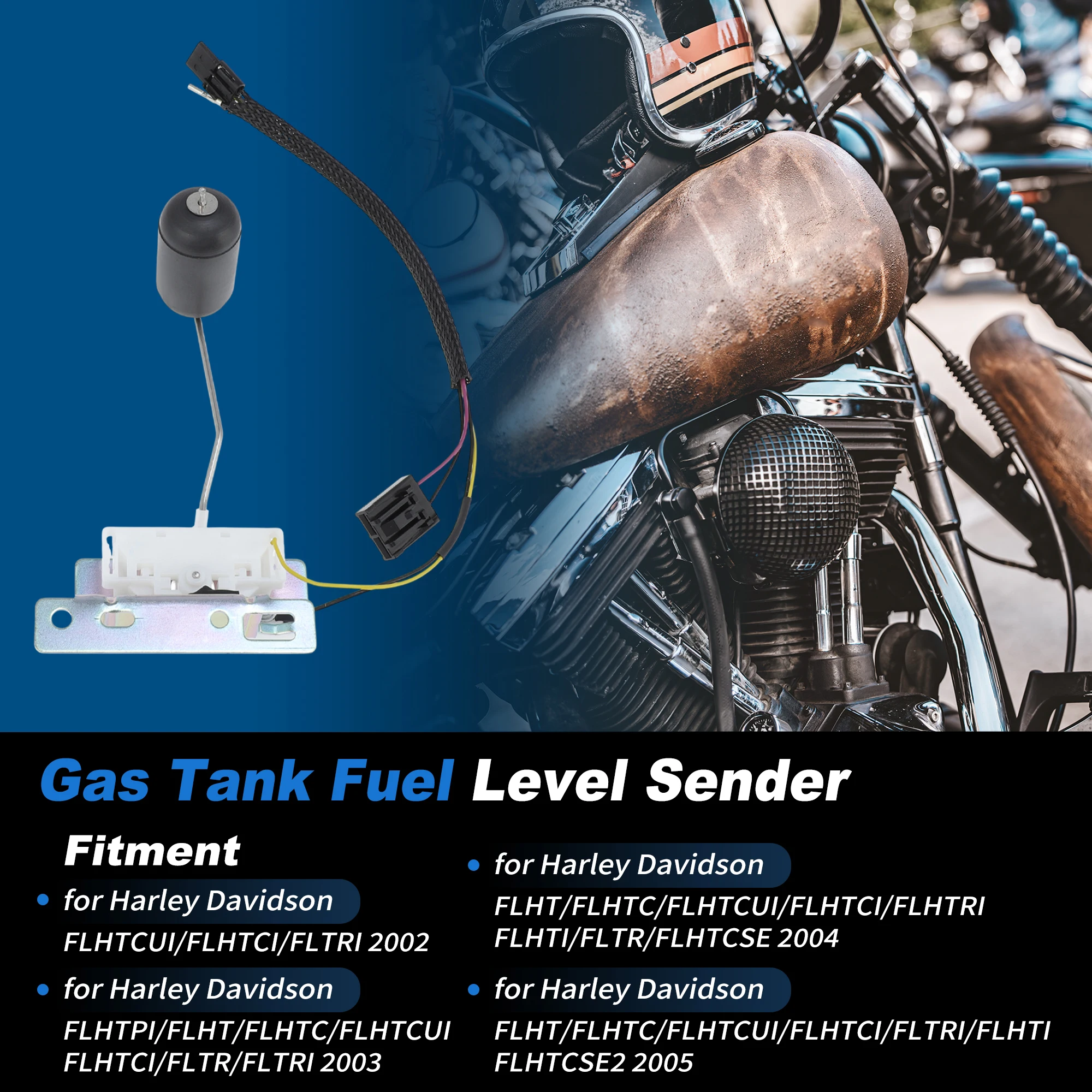 

UXCELL Fuel Tank Sending Unit Motorbike Fuel Level Float Fuel Tank Sending Unit Assembly Fuel Meter Sending Unit