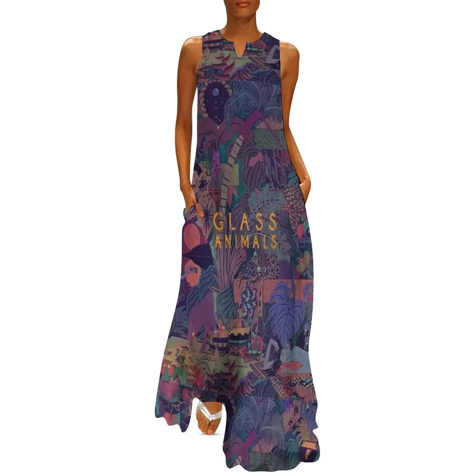 

Glass Animals Zaba Long Dress Evening gown summer dress daily loose women's dress women clothing 2025 new arrivals
