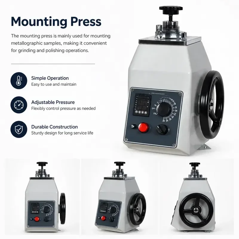 XQ-2B Metallographic Sample Mounter 22/30/45mm Metallographic inlay with timing thermostat machine 220V/50HZ 600W 1PC