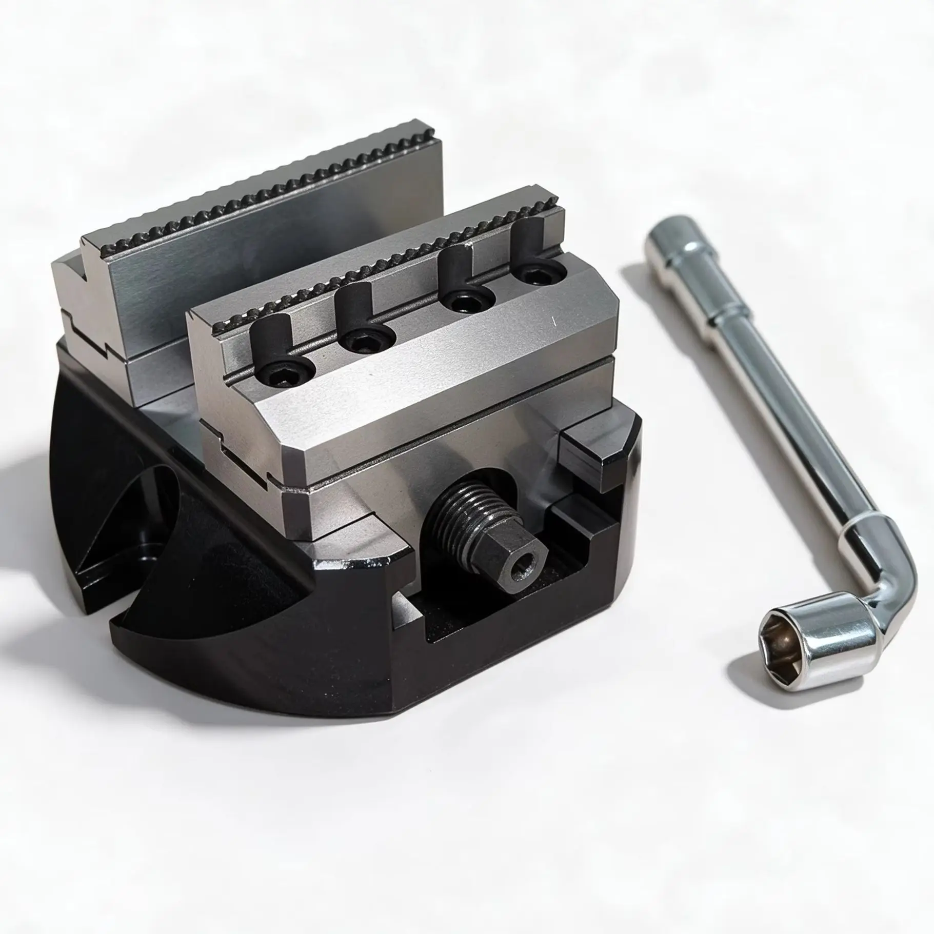  D125MM 4-axis 5-axis precision turntable fixture CNC self centering vise
