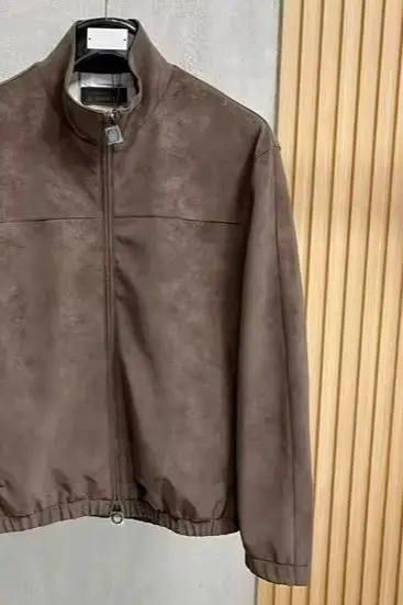 

Italian LP old money style suede autumn and winter casual warm jacket