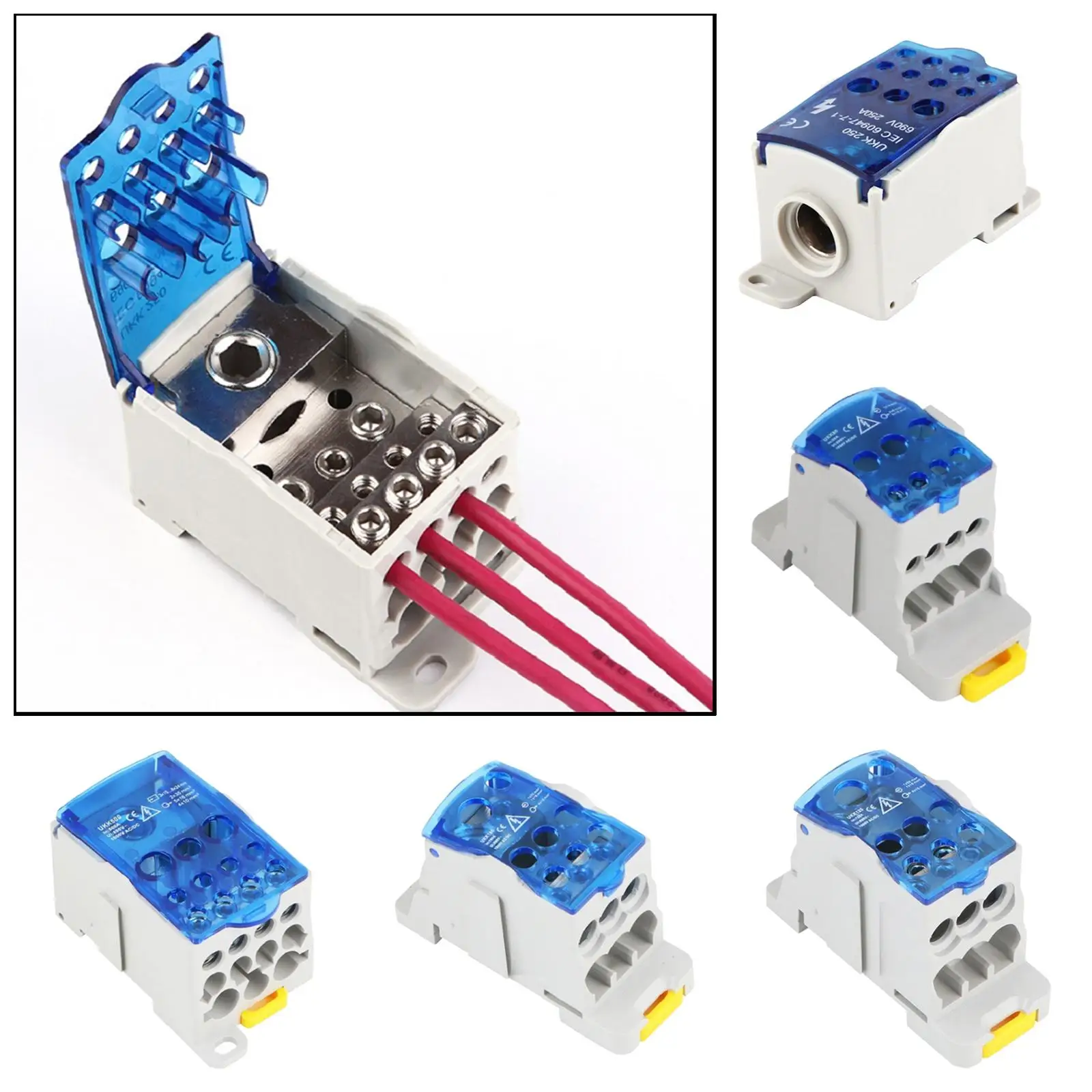 

Din Rail Terminal Case Block Electrical Universal Junction Box Copper