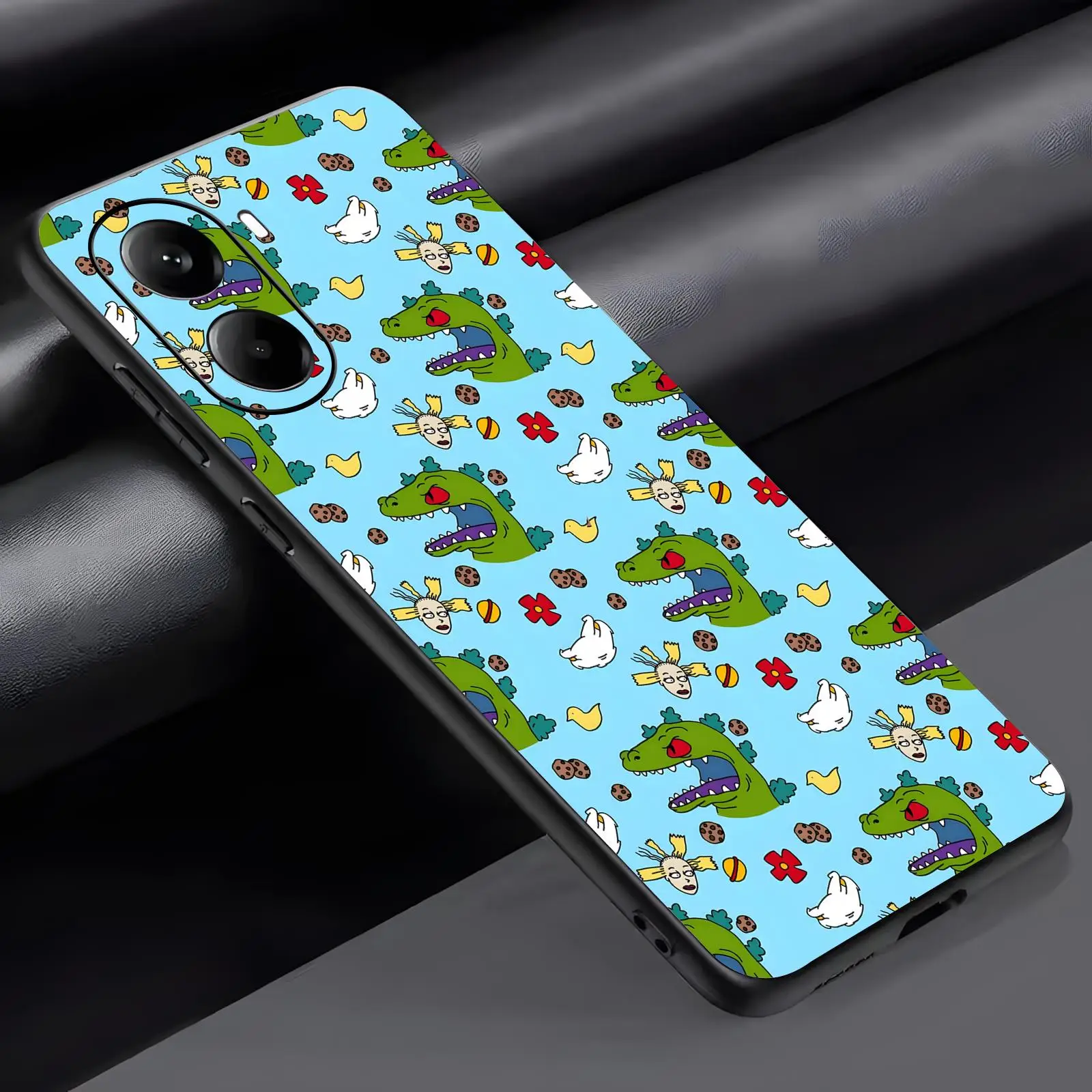 Funny Cartoon R-Rugrats  Phone Case For Xiaomi POCO M7 M6 M5 X7 X6 X5 F7 F6 F5 Pro 5G Soft black Shockproof Cover view 3