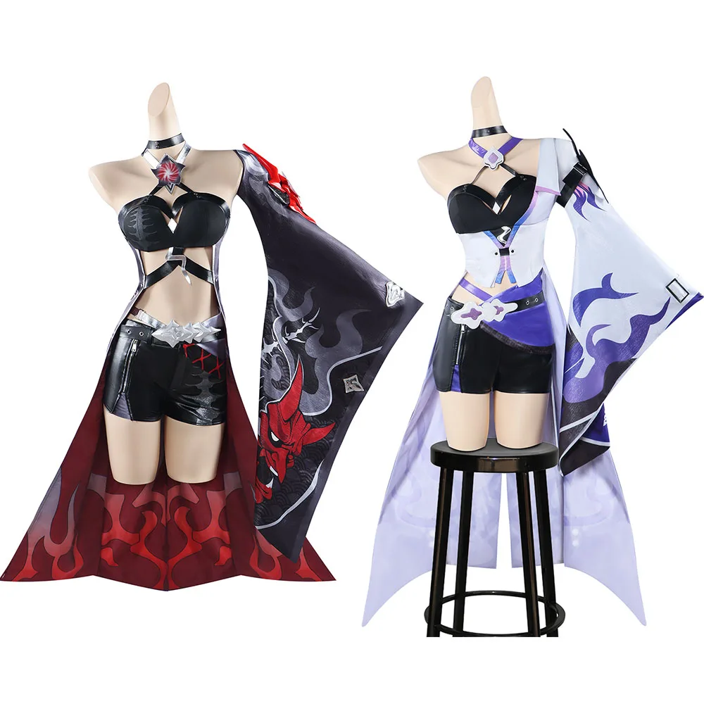 

Acheron Cosplay Costume Game Honkai: Star Rail Women's First and Second Form Red Costume Halloween Dressing Party Toys