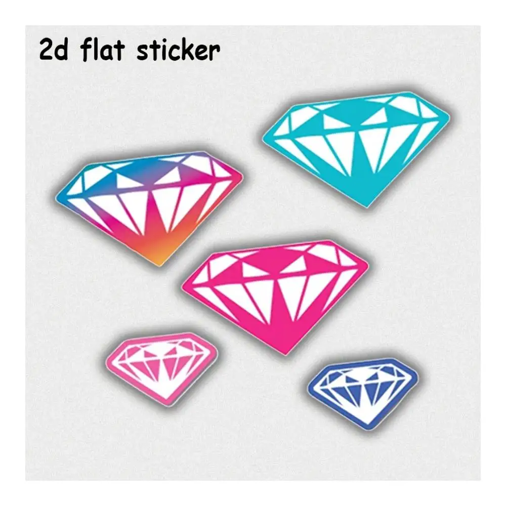 Colorful Diamond Shapes Design Decal For Laptops, Cars, Motorcycles, Water Bottles & Smooth Surfaces