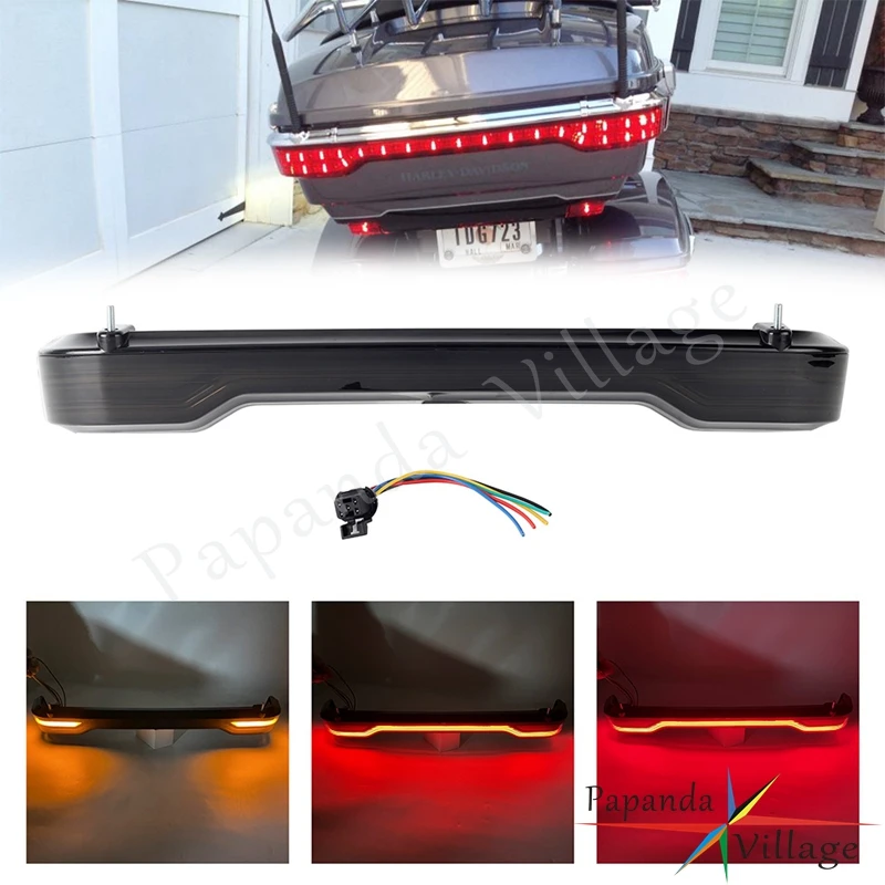 Motorcycle LED Brake Tail Turn King Tour Pak Pack Trunk Light For Harley FLHTCU FLHTCUL FLHTK FLHTKL FLTRU FLHTCUTG 2014-2019