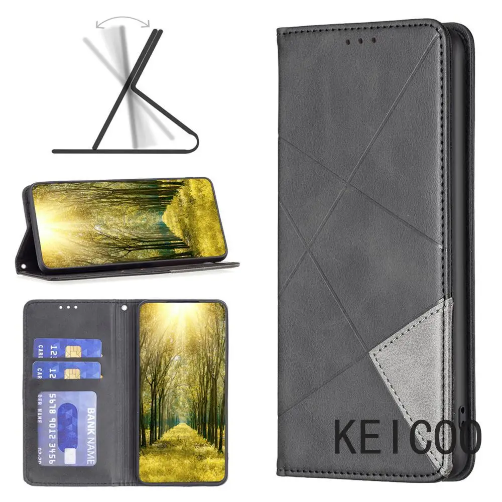 

Магнитный откидной чехол с слотом для карт, чехол для телефона для Samsung Galaxy S22 S23 S24 S25 FE Edge Ultra Plus, держатель-подставка, деловой корпус