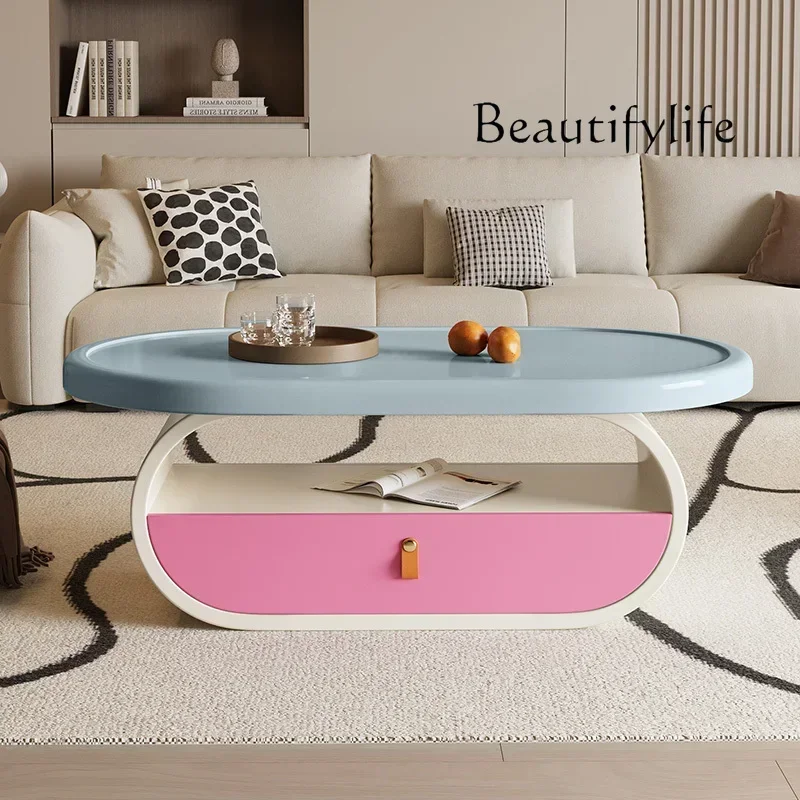 z.56 Tavolino in legno massello Tavolino da tè moderno e semplice, soggiorno domestico nordico. Tavolino da caffè per piccoli appartamenti