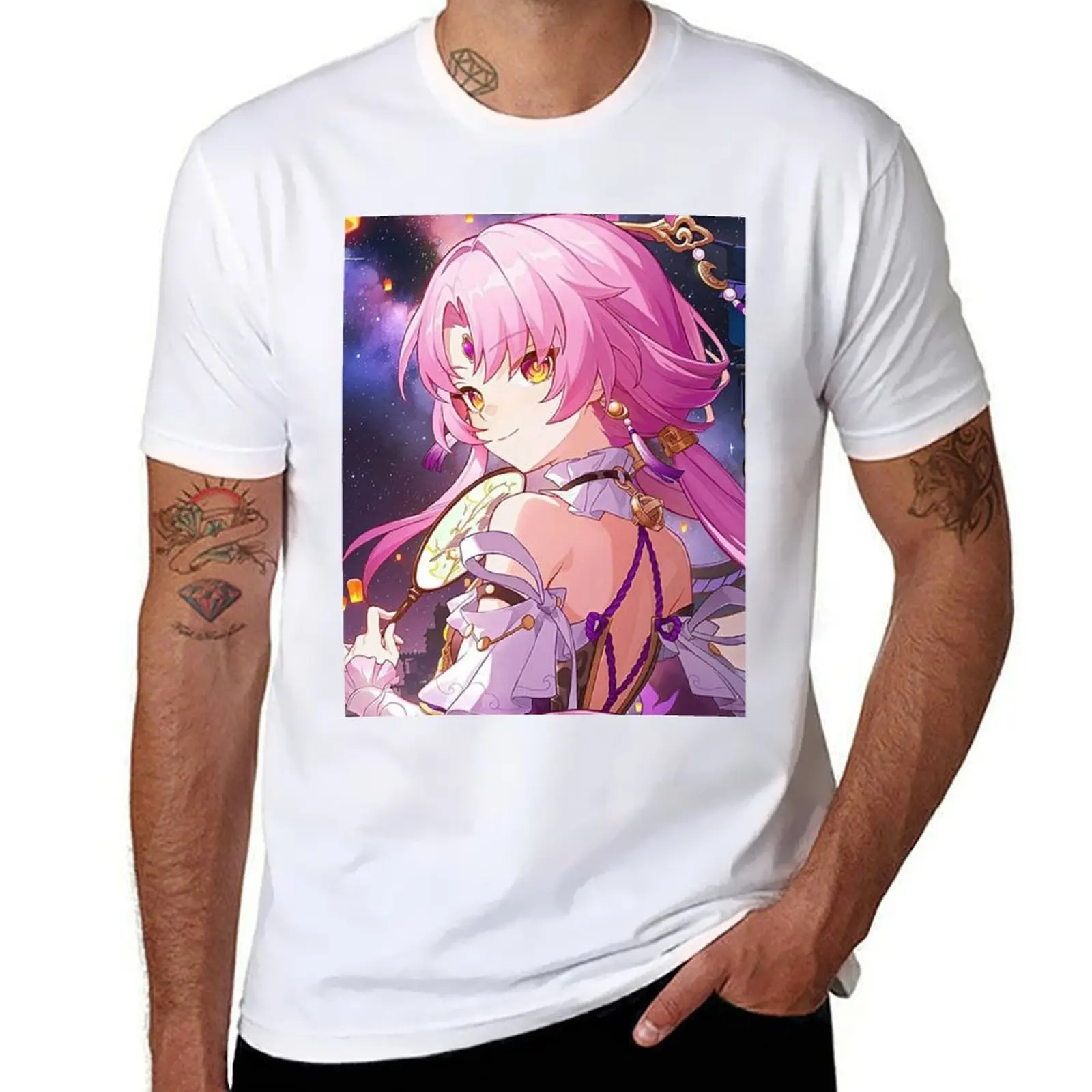 Xuan Star Rail Honkai Fu T-Shirt Streetwear Print Tee Shirt