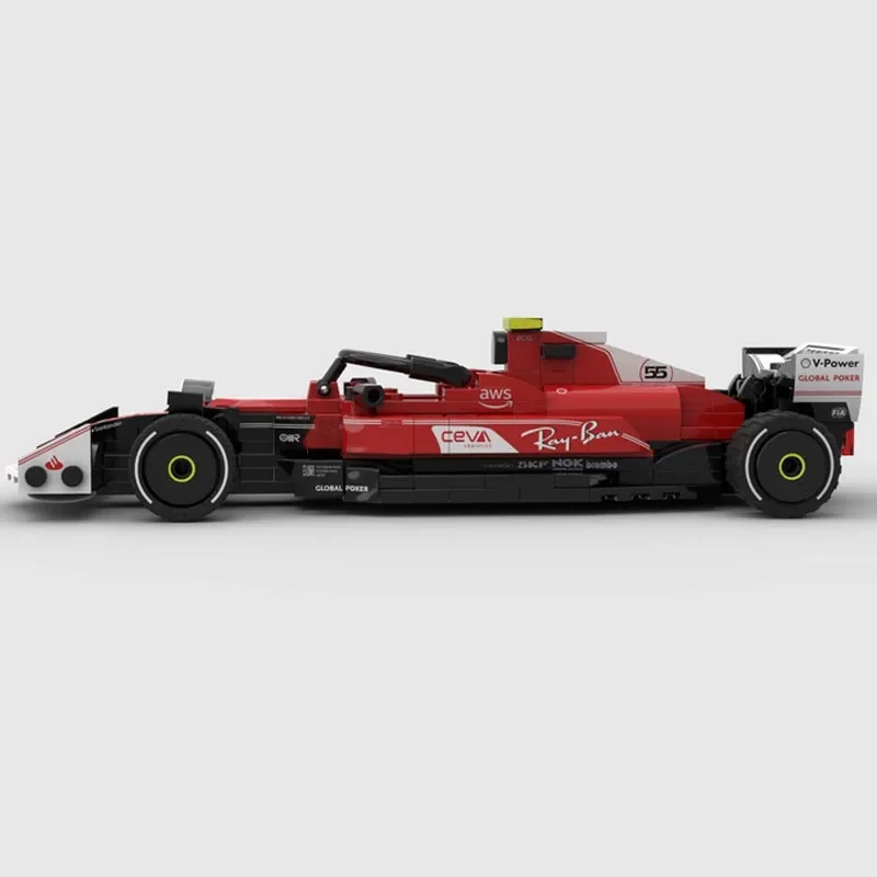 New Testarossa MOC-164318 SuperSF-23 Monza SuperRace Car Model Buiding Kit Creators Block BricksToys Kids Boys Birthday Gifts