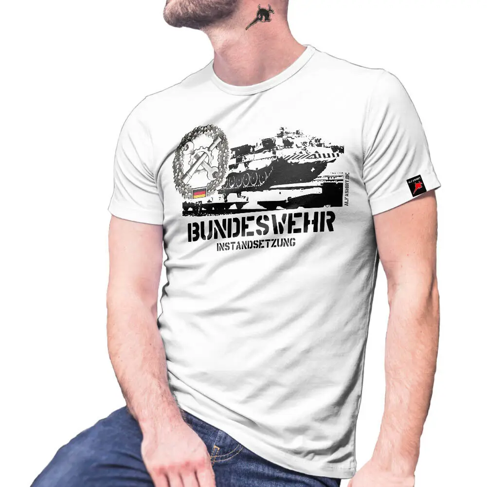 Repair Workshop Mechanic Bundeswehr Ordnance Repair Troops T-Shirt 100% Cotton O-Neck Short Sleeve Summer Casual Mens T-shirt