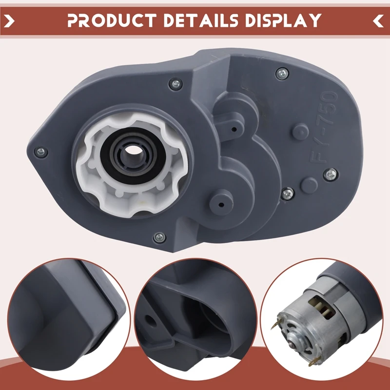 Rs755 crianças caixa de engrenagens do motor do carro elétrico 24 16000rpm caixa de engrenagens brinquedos peças do carro elétrico para carro de controle remoto