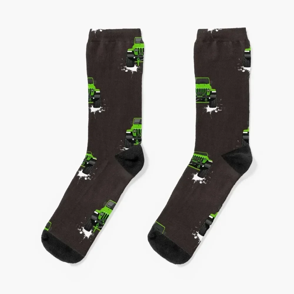 

Wrangler Strong Green Socks floral christmas gifts Antiskid soccer Boy Socks Women's